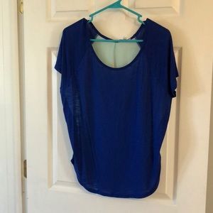 Two toned blue shirt